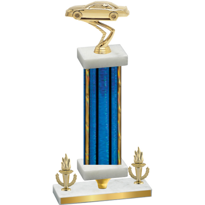 Premium Single Blue Glacier Victory Cars Trophy