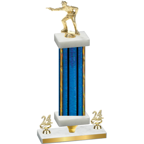 Premium Single Blue Glacier Year Shooter Trophy