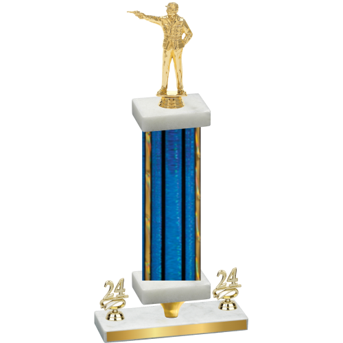 Premium Single Blue Glacier Year Shooter Trophy
