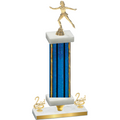 Premium Single Blue Glacier Second Place Skater Trophy