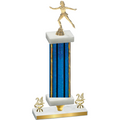 Premium Single Blue Glacier Year Skater Trophy