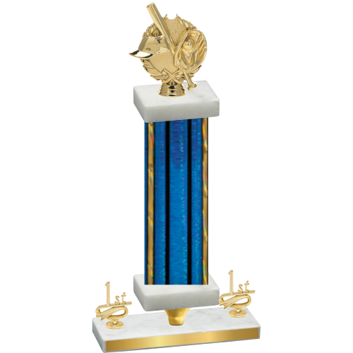 Premium Single Blue Glacier First Place Baseball Trophy