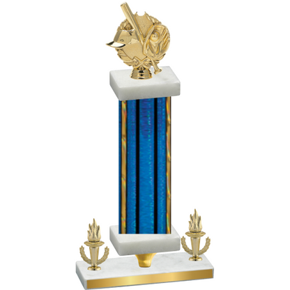Premium Single Blue Glacier Victory Baseball Trophy