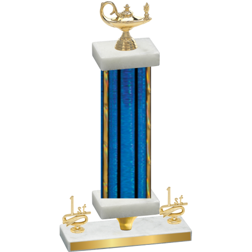 Premium Single Blue Glacier First Place Academics Trophy