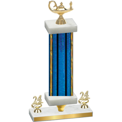 Premium Single Blue Glacier Year Academics Trophy