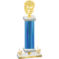 Premium Single Blue Carbon Fiber First Place Pickleball Trophy