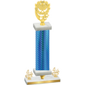 Premium Single Blue Carbon Fiber Fourth Place Pickleball Trophy