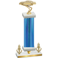 Premium Single Blue Carbon Fiber Victory Cars Trophy