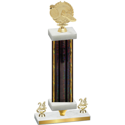 Premium Single Black Glacier Year Running Trophy