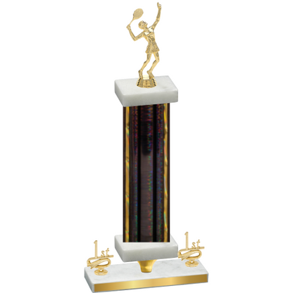 Premium Single Black Glacier First Place Tennis Trophy