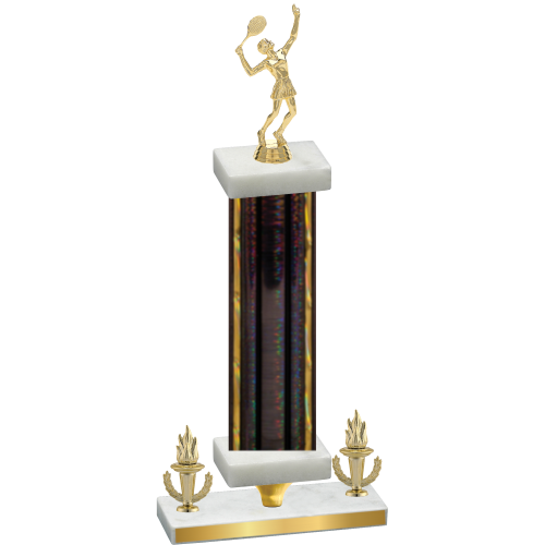 Premium Single Black Glacier Victory Tennis Trophy