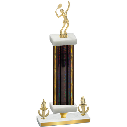 Premium Single Black Glacier Victory Tennis Trophy
