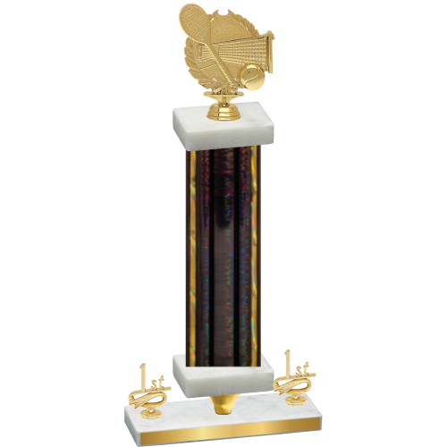 Premium Single Black Glacier First Place Tennis Trophy