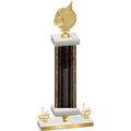 Premium Single Black Glacier First Place Volleyball Trophy