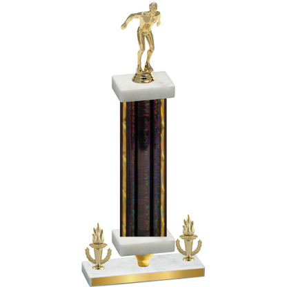 Premium Single Black Glacier Victory Swimming Trophy