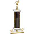 Premium Single Black Glacier First Place Tennis Trophy