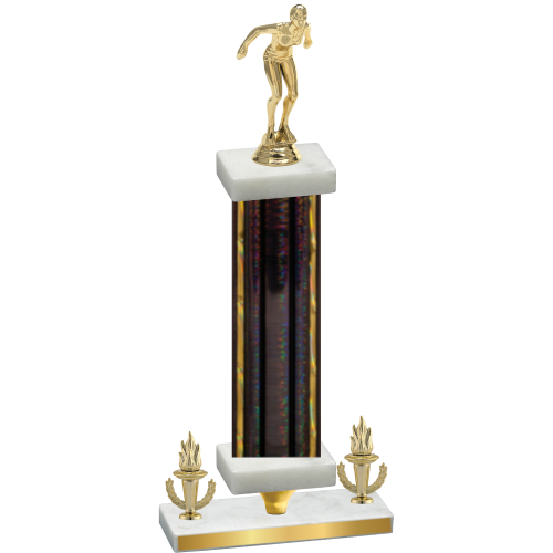 Premium Single Black Glacier Victory Tennis Trophy