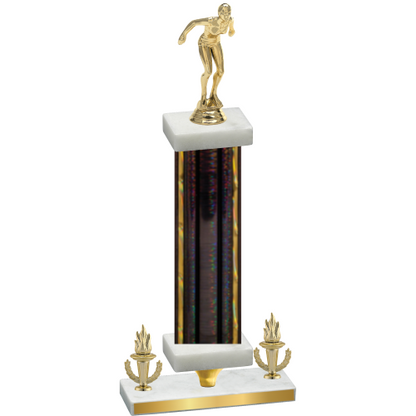 Premium Single Black Glacier Victory Tennis Trophy