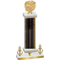 Premium Single Black Glacier Victory Cheerleading Trophy