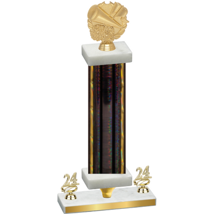 Premium Single Black Glacier Year Cheerleading Trophy