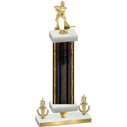 Premium Single Black Glacier Victory Hockey Trophy