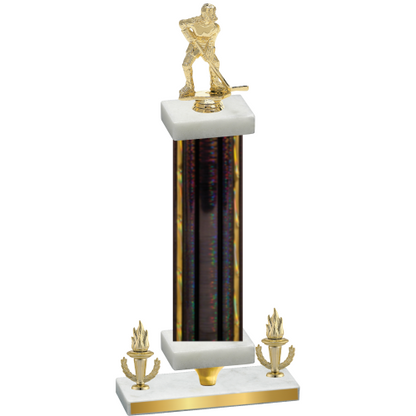 Premium Single Black Glacier Victory Hockey Trophy