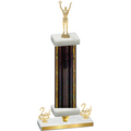 Premium Single Black Glacier Second Place Victory Trophy