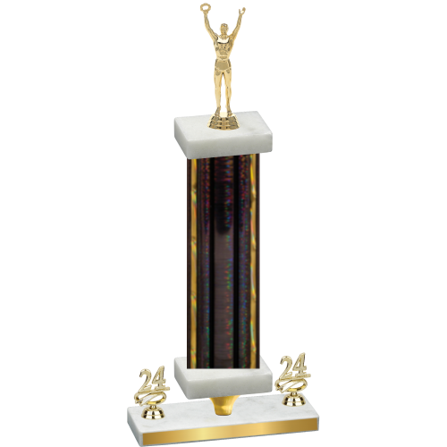 Premium Single Black Glacier Year Victory Trophy