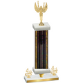 Premium Single Black Glacier Fourth Place Victory Trophy