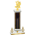 Premium Single Black Glacier Victory Pickleball Trophy