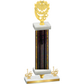 Premium Single Black Glacier First Place Pickleball Trophy
