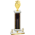 Premium Single Black Glacier Year Pickleball Trophy