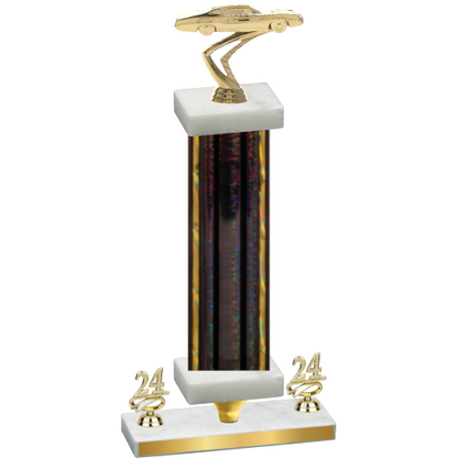 Premium Single Black Glacier Year Cars Trophy