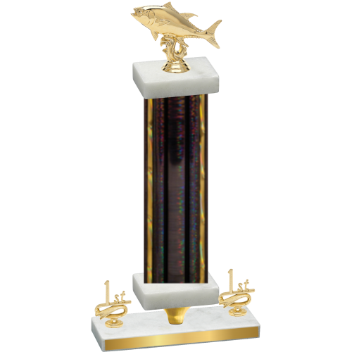 Premium Single Black Glacier First Place Fishing Trophy