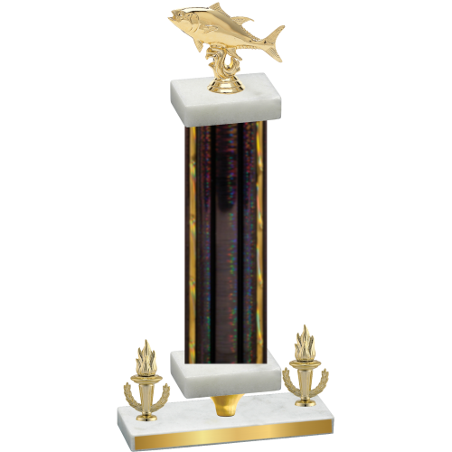 Premium Single Black Glacier Victory Fishing Trophy