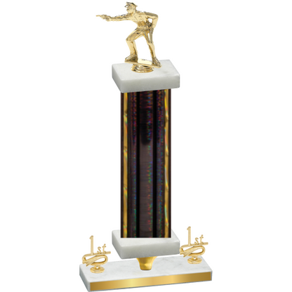 Premium Single Black Glacier First Place Shooter Trophy