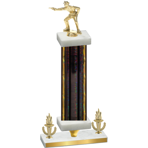 Premium Single Black Glacier Victory Shooter Trophy