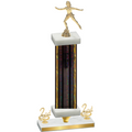 Premium Single Black Glacier Second Place Skater Trophy