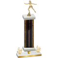 Premium Single Black Glacier Fourth Place Skater Trophy