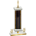 Premium Single Black Glacier Year Chess Trophy