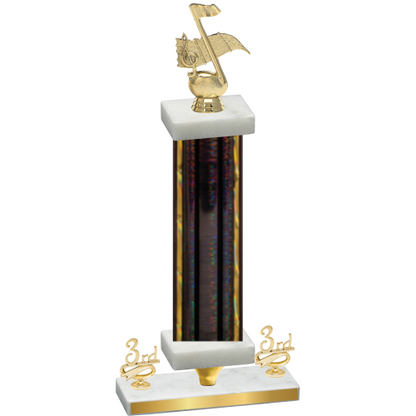 Premium Single Black Glacier Third Place Music Trophy