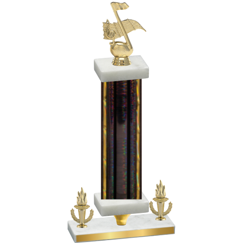 Premium Single Black Glacier Victory Music Trophy
