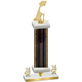 Premium Single Black Glacier Year Golf Trophy