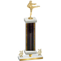Premium Single Black Glacier Year Karate Trophy