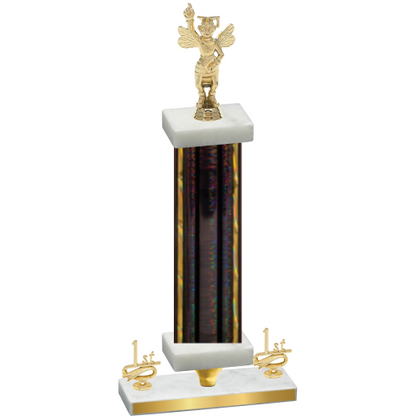 Premium Single Black Glacier First Place Academics Trophy