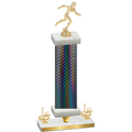 Premium Single Black Carbon Fiber First Place Running Trophy