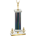 Premium Single Black Carbon Fiber Victory Victory Trophy
