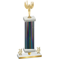 Premium Single Black Carbon Fiber Year Victory Trophy