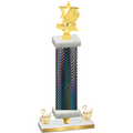 Premium Single Black Carbon Fiber Second Place Pickleball Trophy