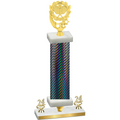 Premium Single Black Carbon Fiber Year Pickleball Trophy